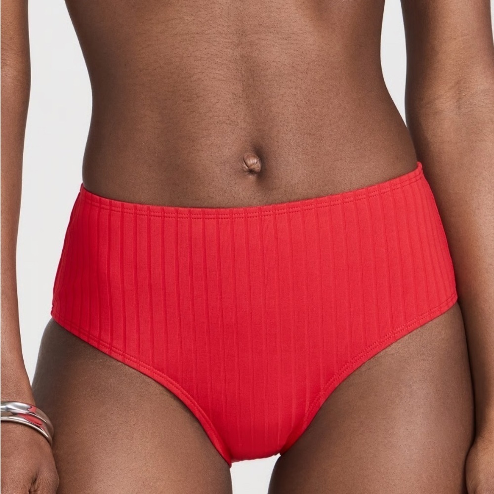 NWT Solid and Striped Bikini Bottoms XS